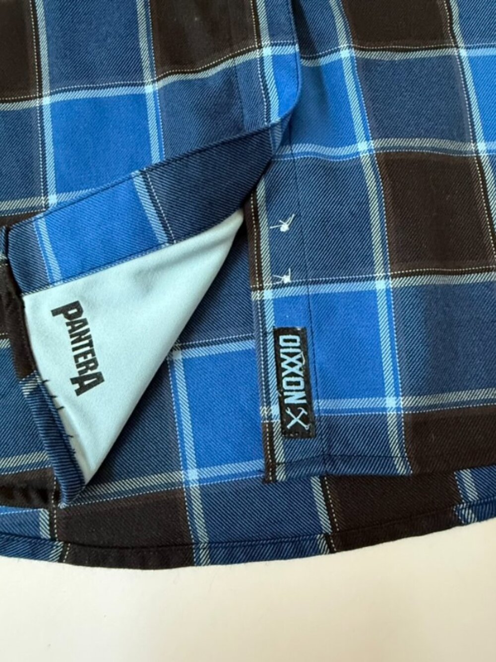 Dixxon Flannel Womens XL Pantera Blue Black Button Shirt Far Beyond Driven - Picture 3 of 12